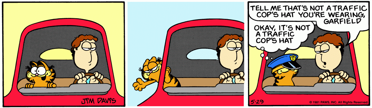 Garfield, May 29, 1981