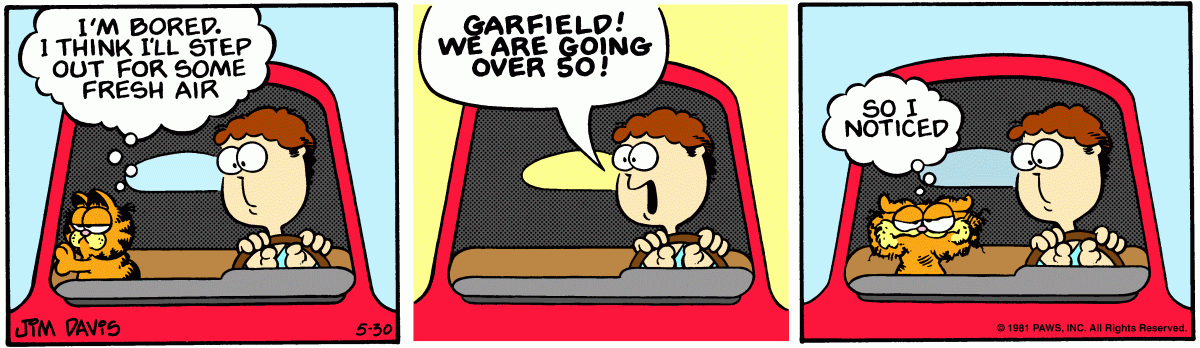 Garfield, May 30, 1981