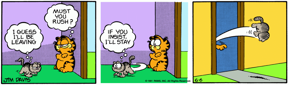 Garfield, June 6, 1981