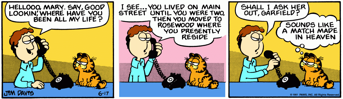 Garfield, June 17, 1981