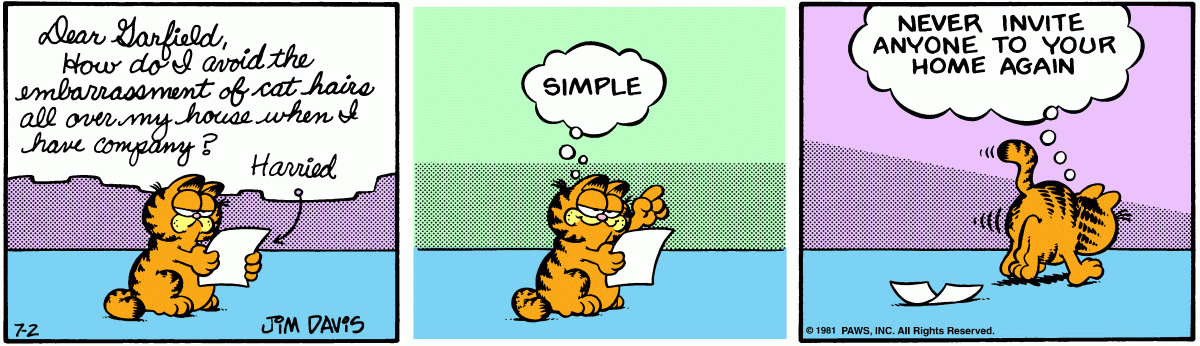 Garfield, July 2, 1981