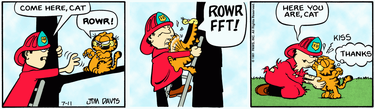 Garfield, July 11, 1981
