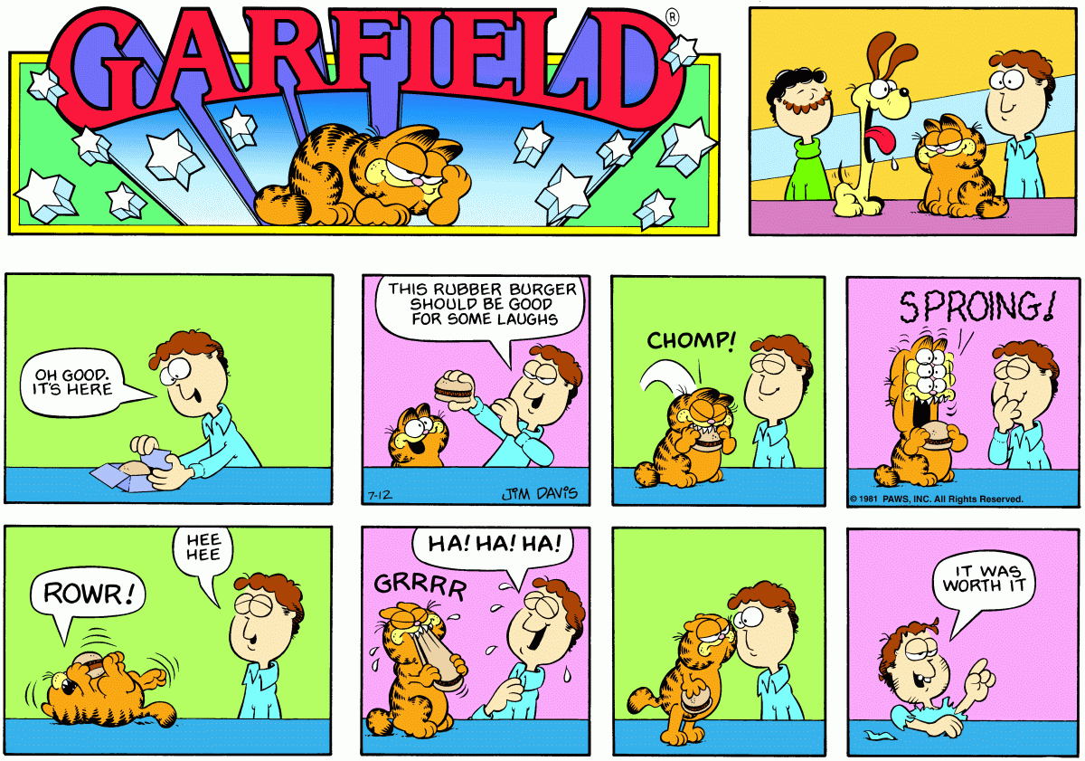 Garfield, July 12, 1981