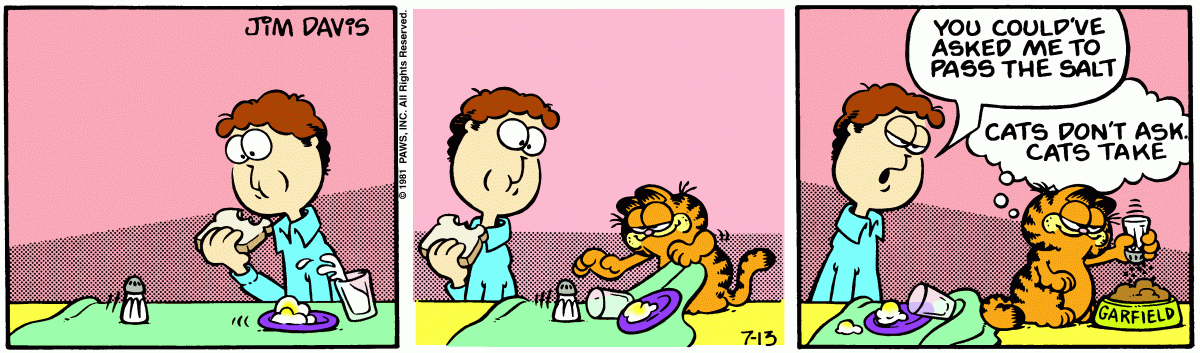 Garfield, July 13, 1981