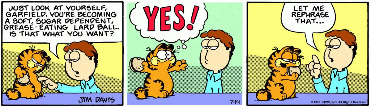 Garfield, July 14, 1981