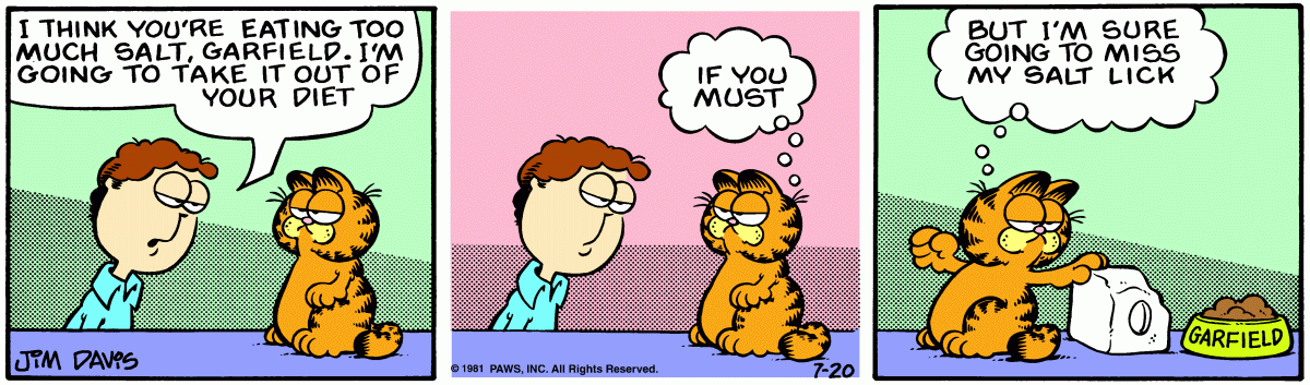 Garfield, July 20, 1981