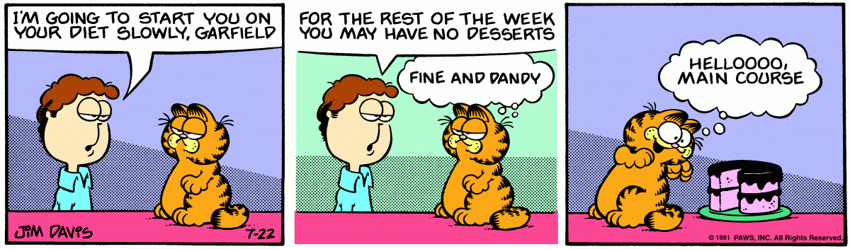 Garfield, July 22, 1981
