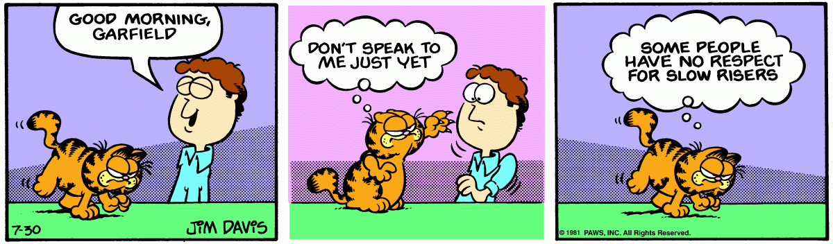 Garfield, July 30, 1981