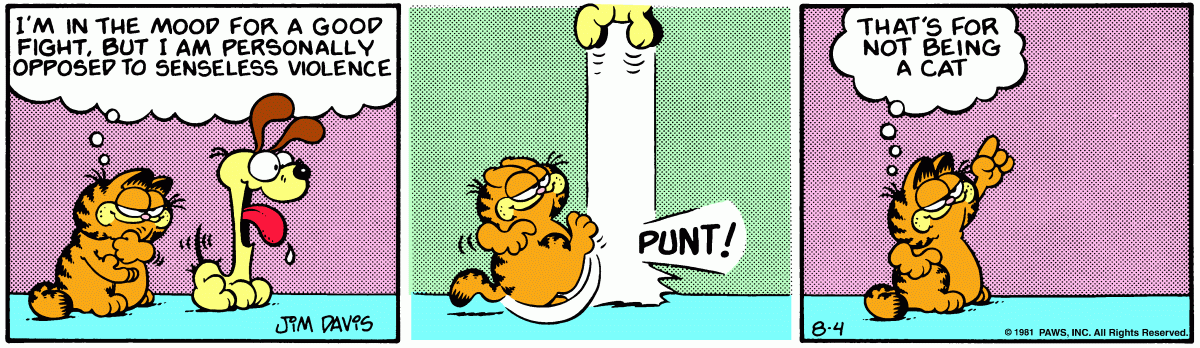 Garfield, August 4, 1981