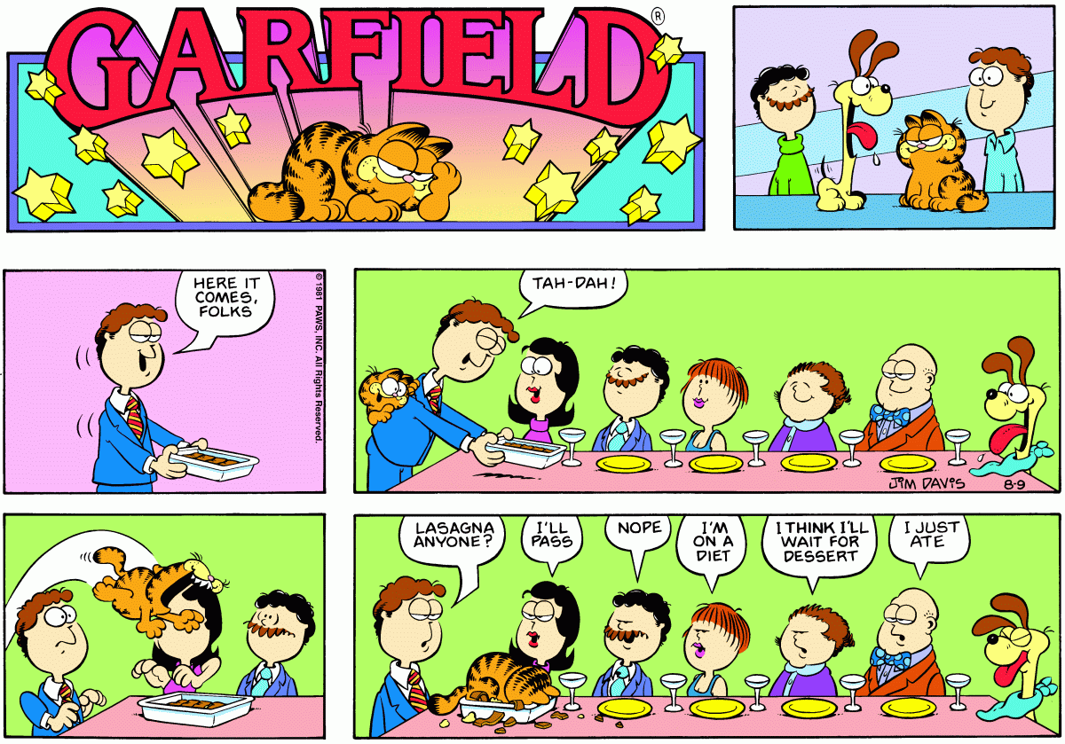 Garfield, August 9, 1981