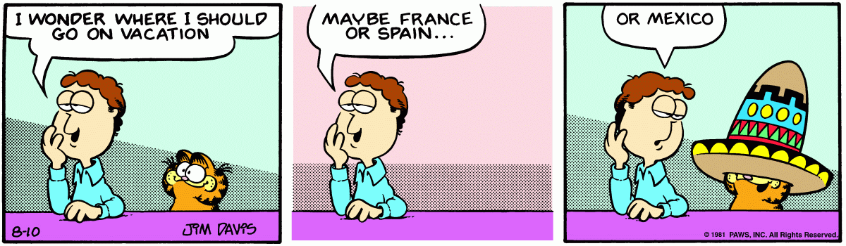 Garfield, August 10, 1981