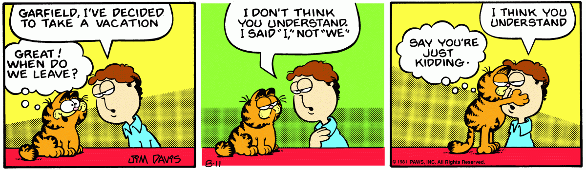 Garfield, August 11, 1981