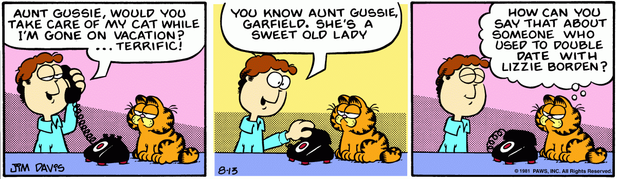 Garfield, August 13, 1981