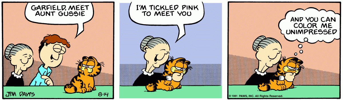 Garfield, August 14, 1981