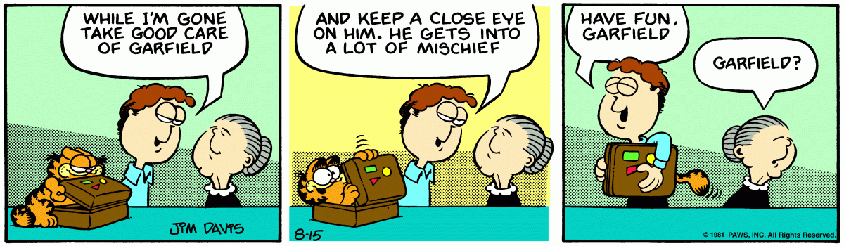 Garfield, August 15, 1981
