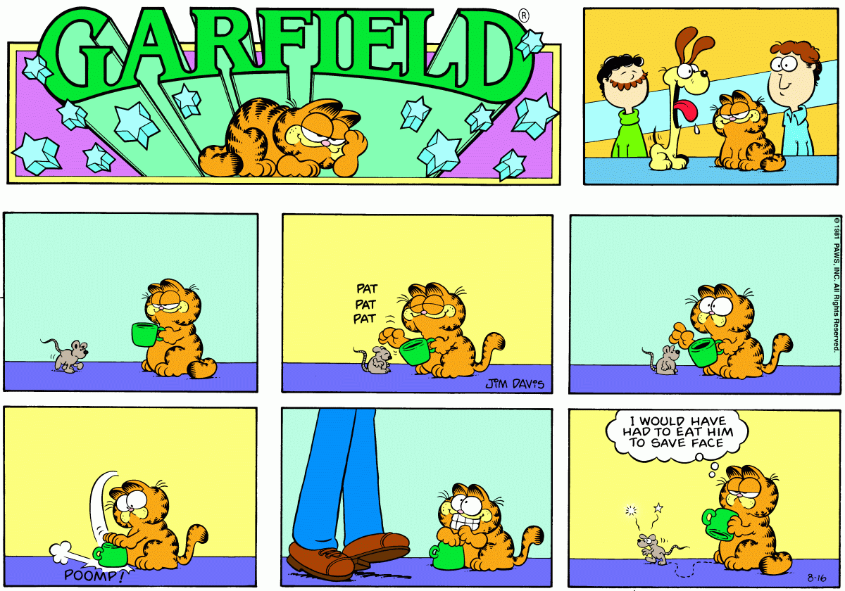 Garfield, August 16, 1981