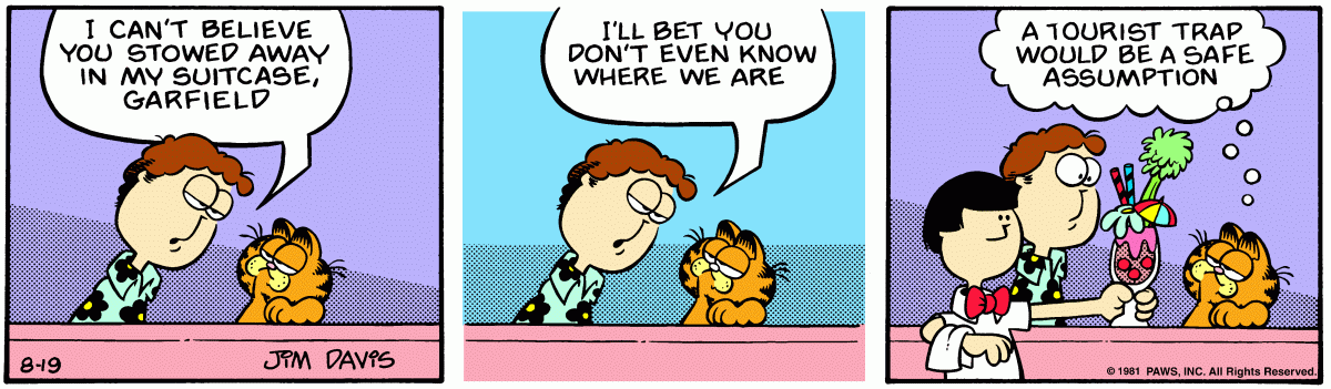 Garfield, August 19, 1981