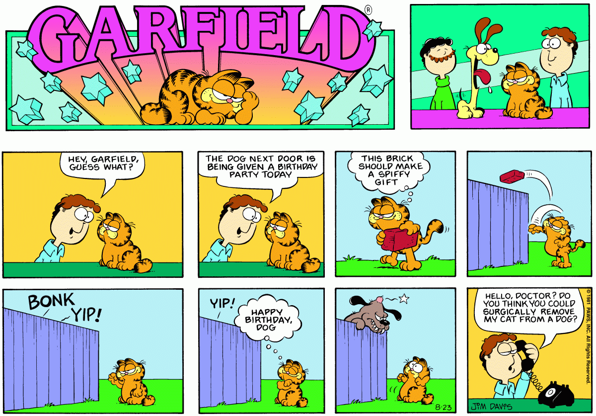 Garfield, August 23, 1981