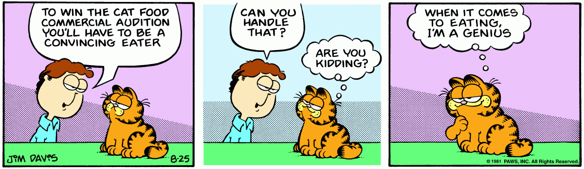 Garfield, August 25, 1981