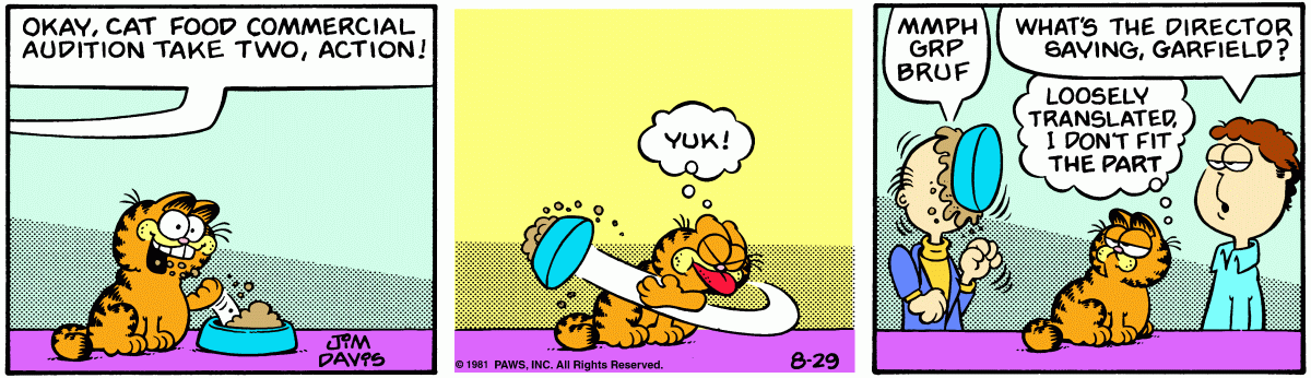 Garfield, August 29, 1981