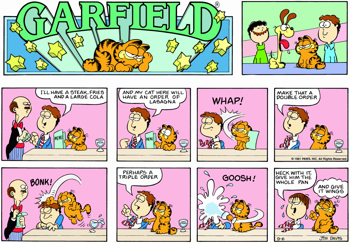 Garfield, September 6, 1981