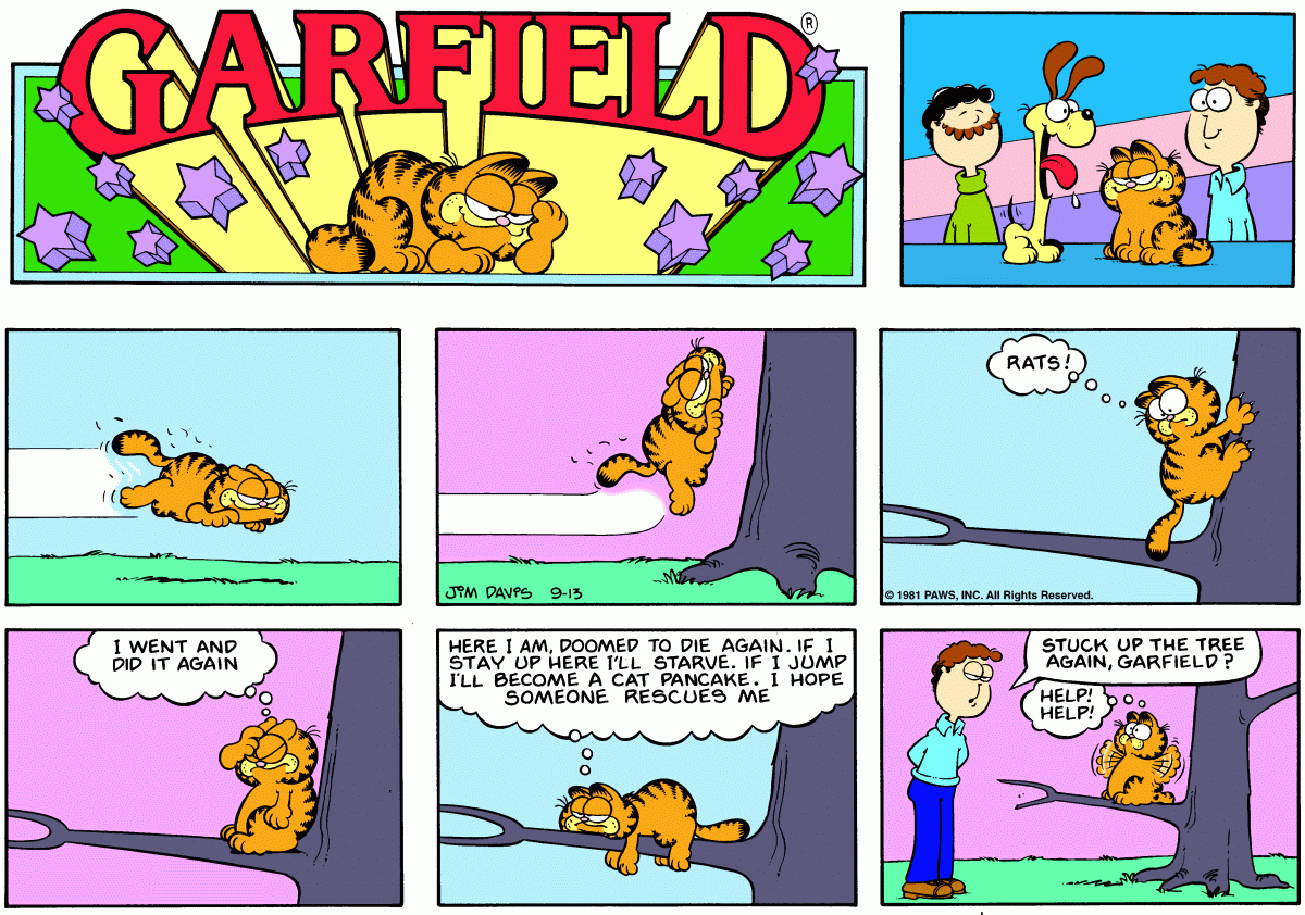 Garfield, September 13, 1981