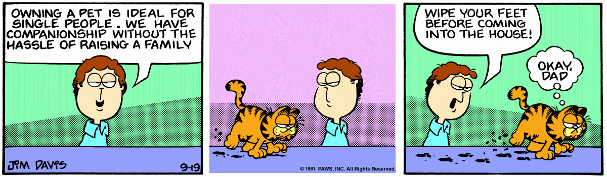 Garfield, September 19, 1981