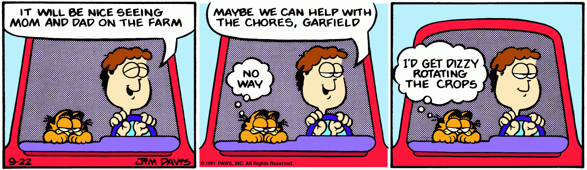 Garfield, September 22, 1981