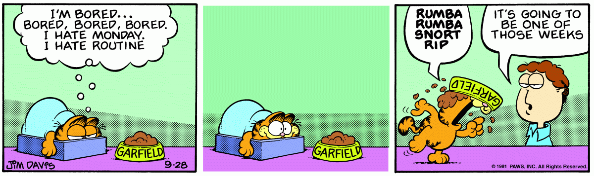 Garfield, September 28, 1981