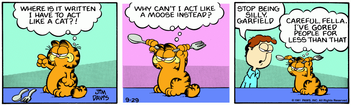 Garfield, September 29, 1981