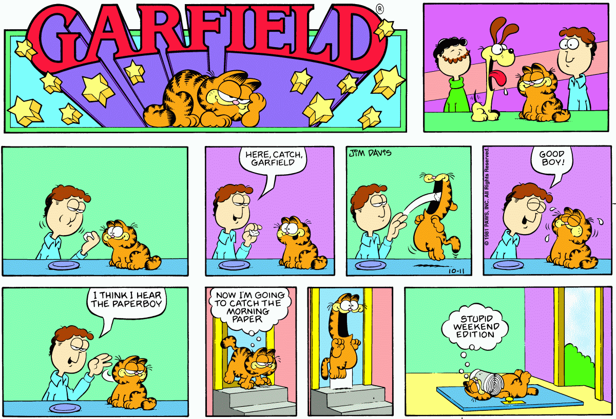Garfield, October 11, 1981