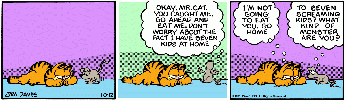 Garfield, October 12, 1981