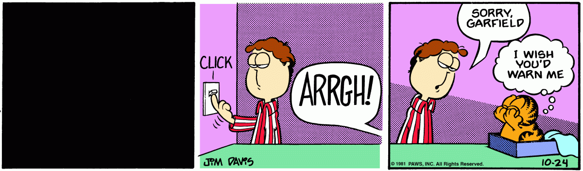 Garfield, October 24, 1981