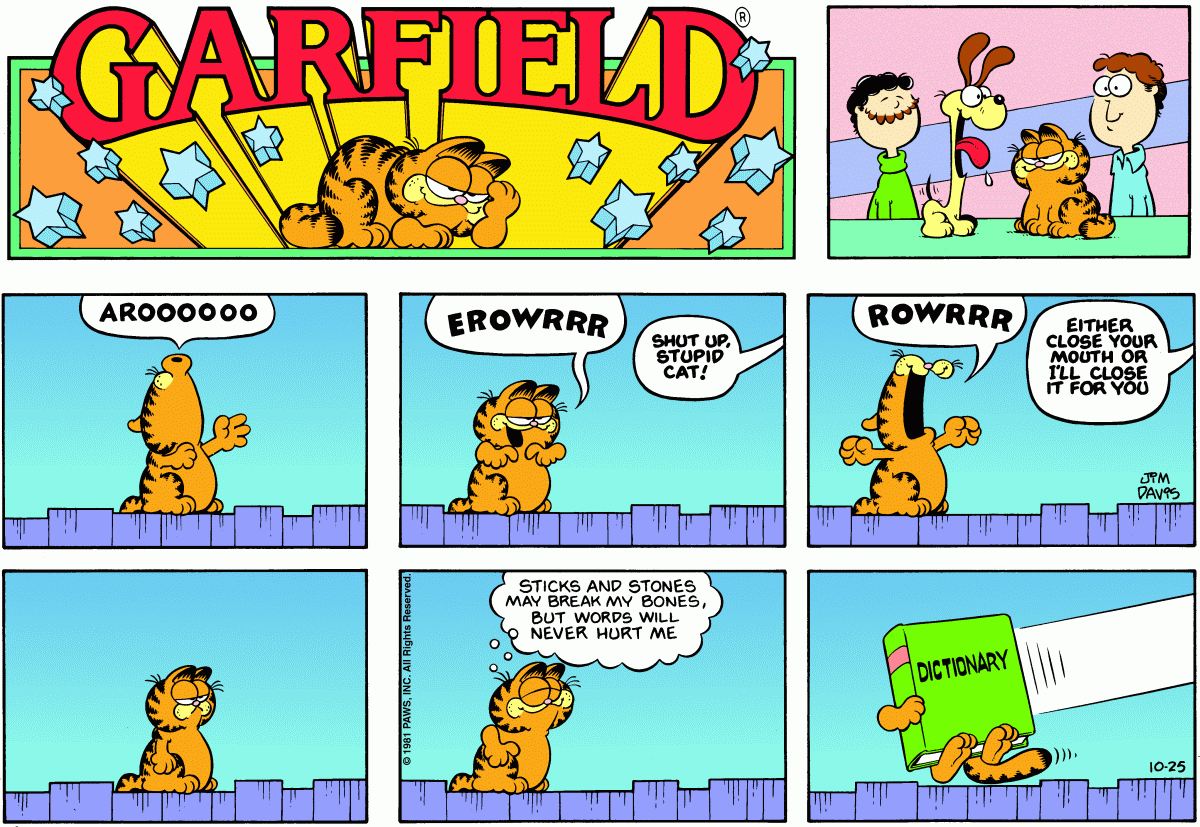Garfield, October 25, 1981