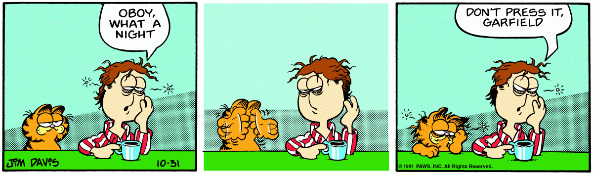 Garfield, October 31, 1981