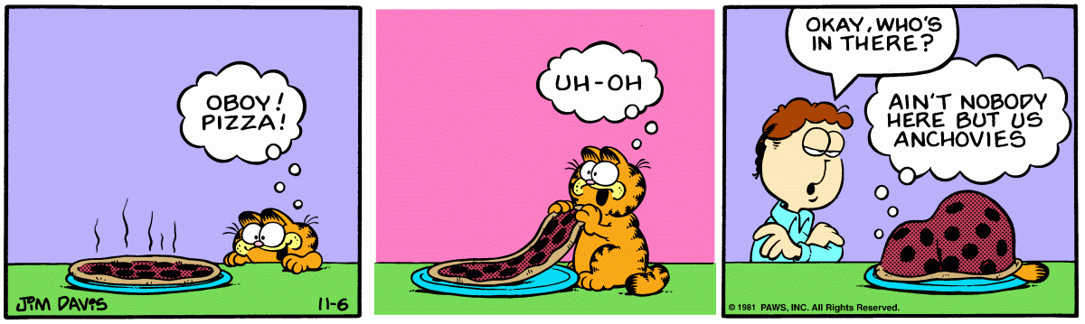 Garfield, November 6, 1981