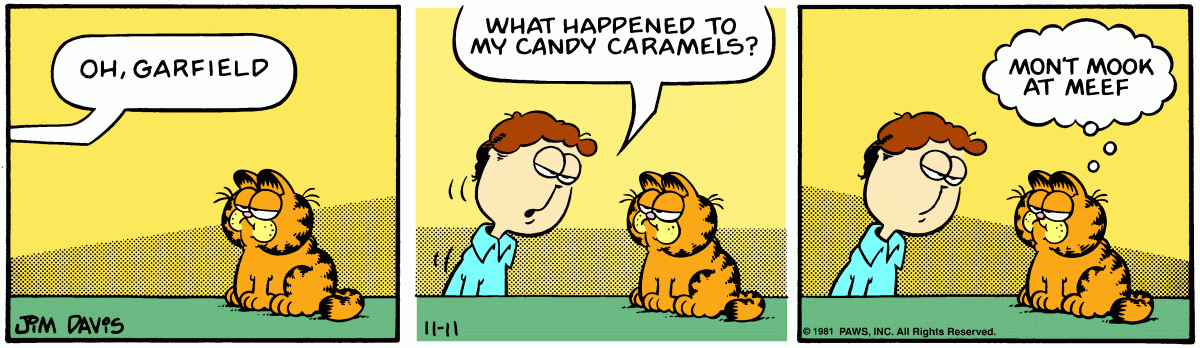 Garfield, November 11, 1981