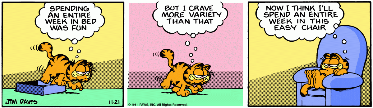 Garfield, November 21, 1981