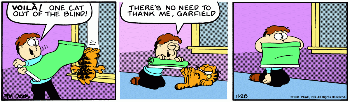 Garfield, November 28, 1981
