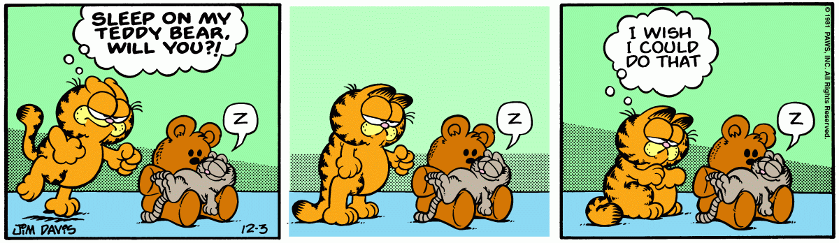 Garfield comic strip for Thursday, December 3, 1981