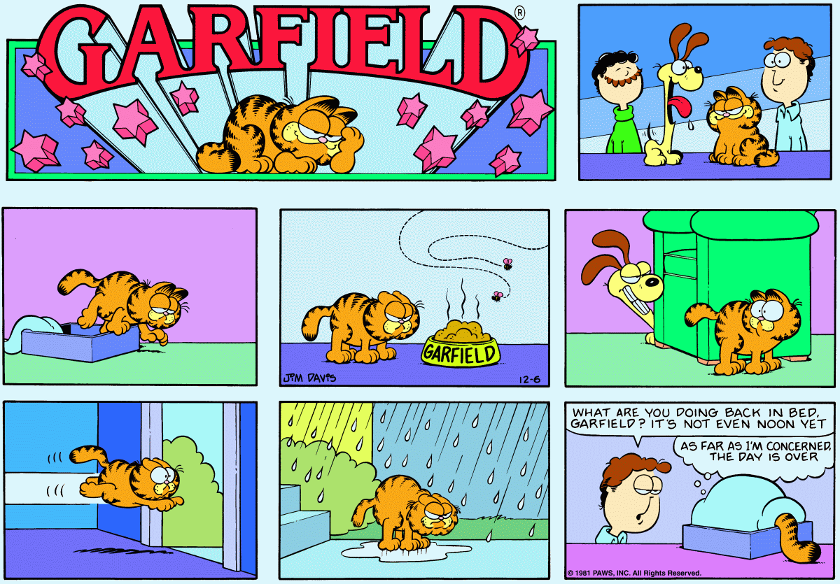 Garfield, December 6, 1981