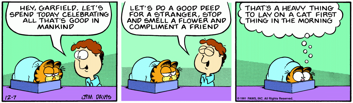 Garfield, December 7, 1981