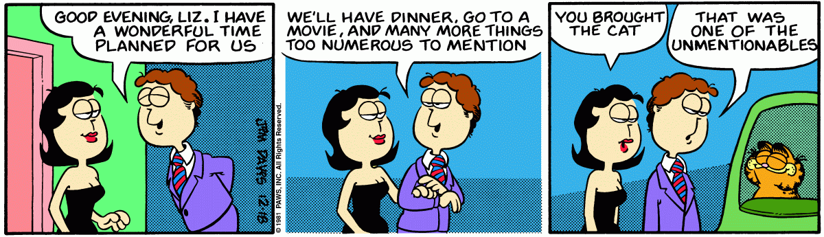 Garfield, December 18, 1981