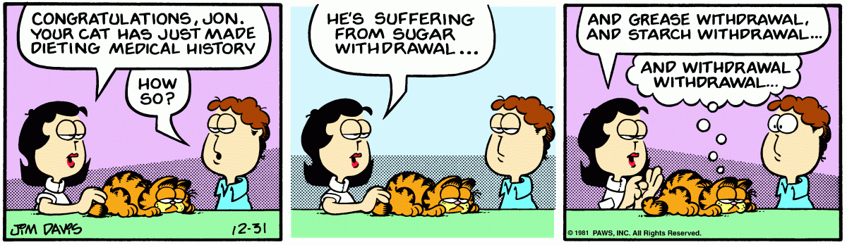 Garfield comic strip for Thursday, December 31, 1981