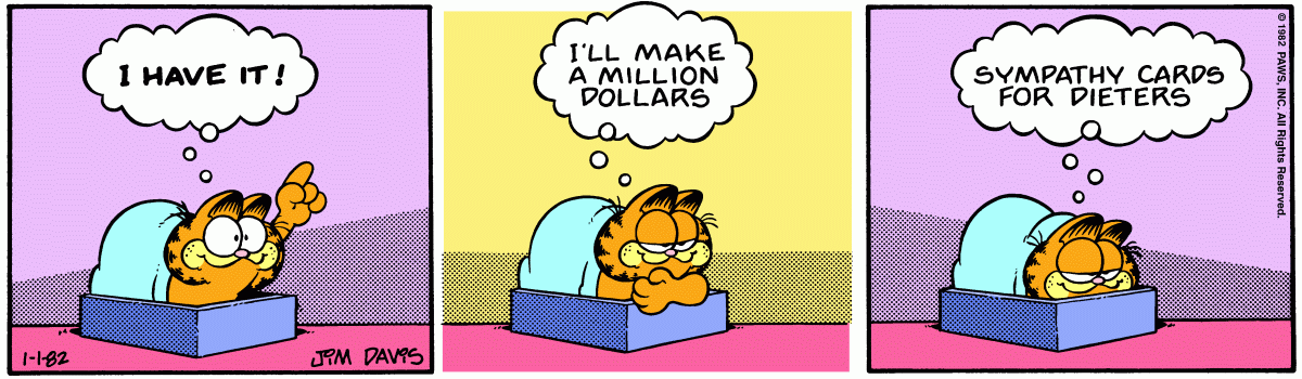 Garfield, January 1, 1982