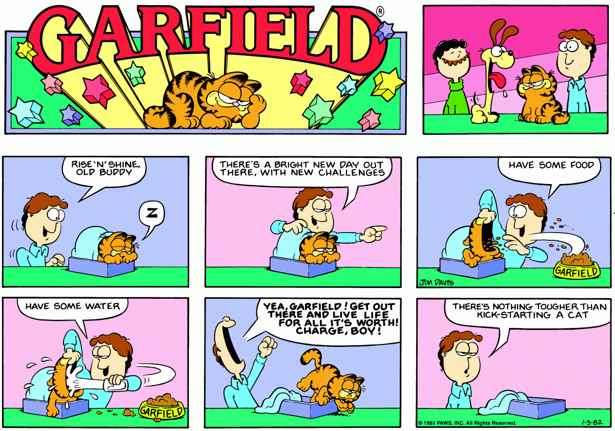 Garfield, January 3, 1982