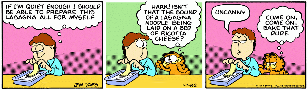 Garfield, January 7, 1982