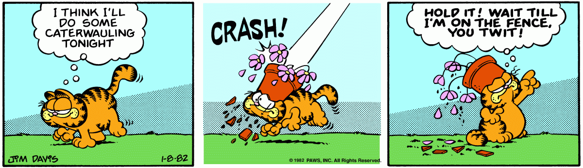 Garfield, January 8, 1982