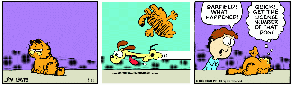 Garfield, January 11, 1982