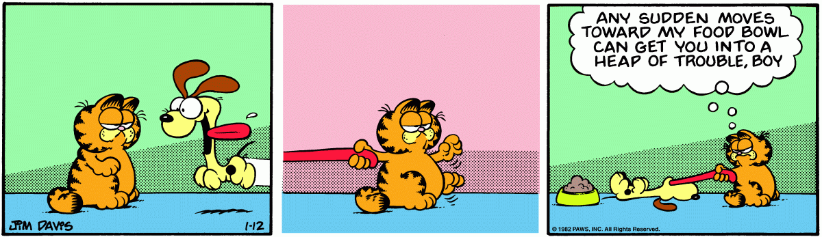 Garfield, January 12, 1982